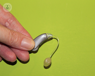 An image of a hearing aid