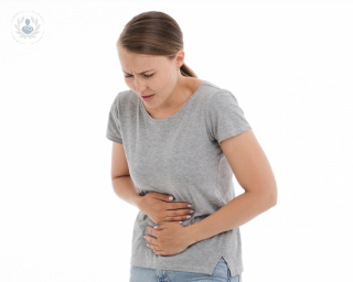 Young woman with IBS