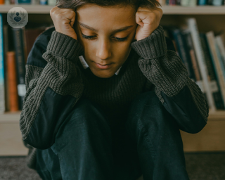 Child exhibiting anxious behaviour