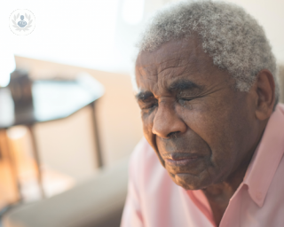 Man with piles and haemorrhoids, who requires information about treatment options. 