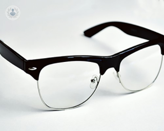 A pair of glasses. 