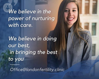 A pic with a caption from London fertility clinic