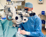 Mr Francesco Stringa performing cataract surgery