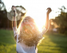 woman looking at the sun and thinking about abnormal smear test and  HPV