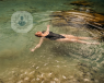 swimming in a lake