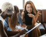 an image of a group of women talking