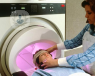 A person getting an MRI scan