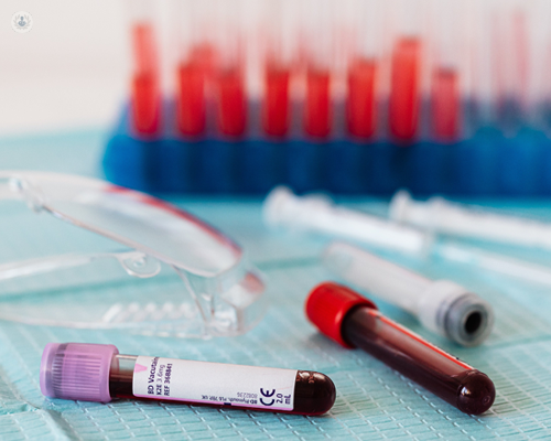 Hepatitis C analysis via a blood sample 