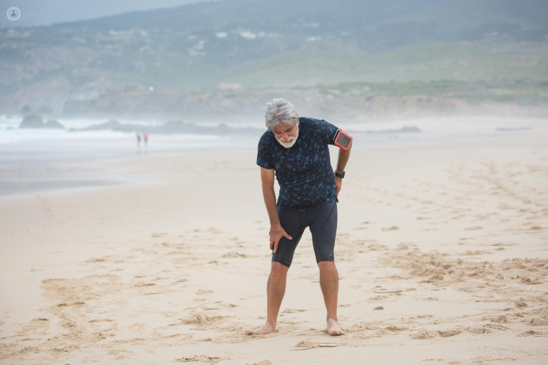 Man who requires pain management for headaches, shoulder pain and lower back pain.