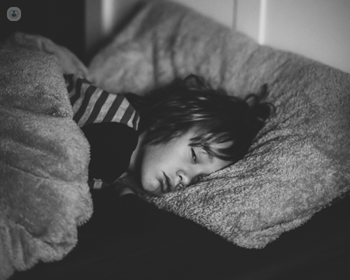 Boy with paediatric migraine, who could benefit from nutraceutical treatment.